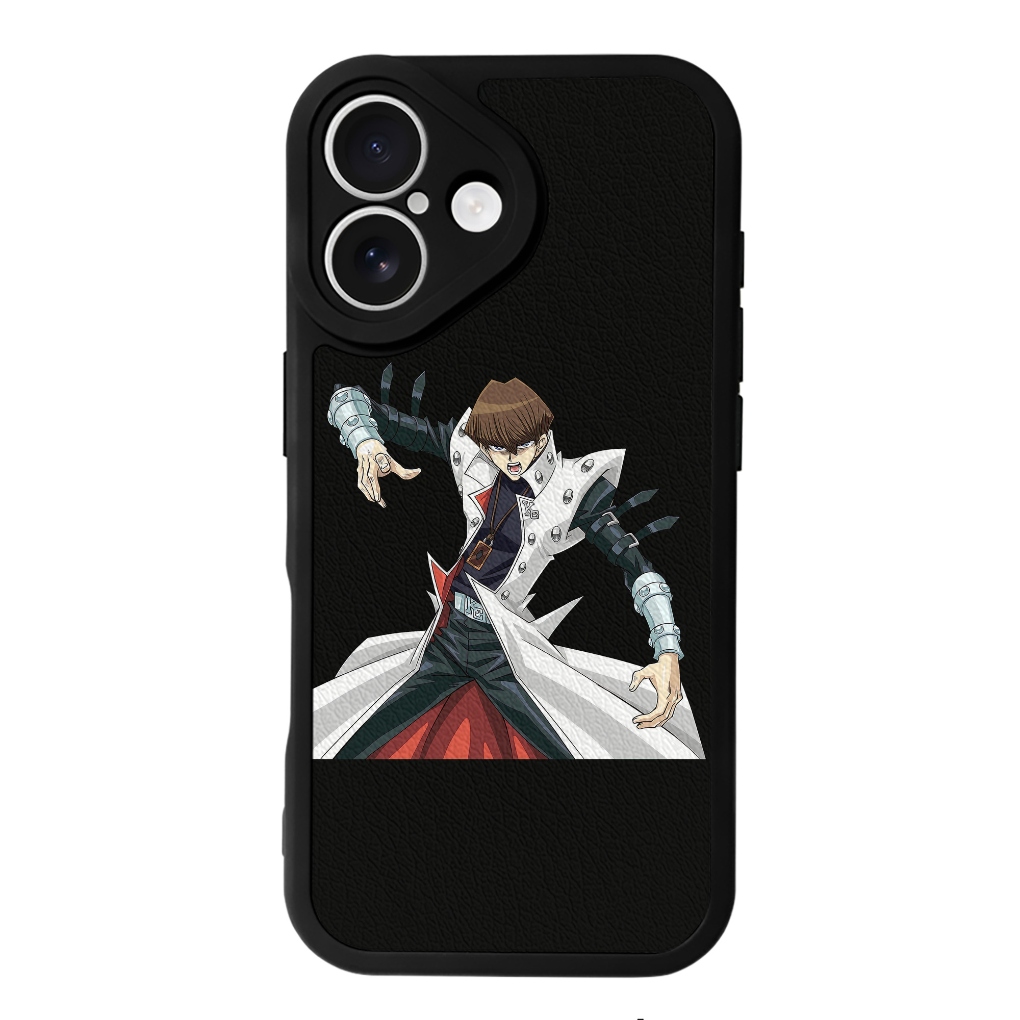 （画像用） 遊☆戯☆王 Yu-Gi-Oh! 【iPhone 16シリーズ対応】シリコンスマホケース（レザー調） 材質：シリコン